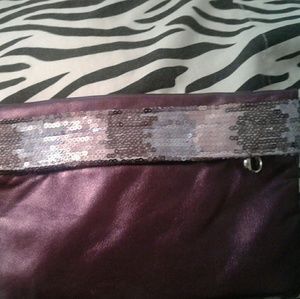 Purple Sequined Handbag